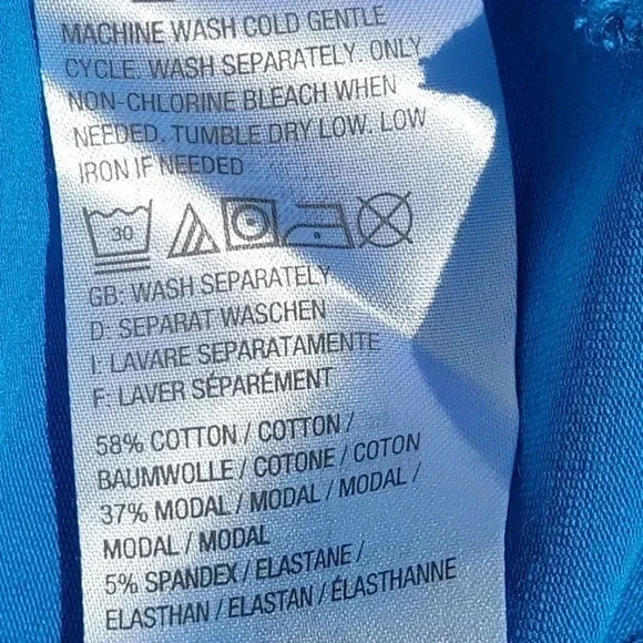 Isaac Mizrahi Live 3X Womens Blouse Turquoise Color - Picture 6 of 8